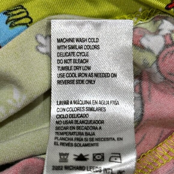 The Grinch Dr Seuss Mens Christmas Pajama Set Size 2X (50-52) Green Red Soft - Picture 8 of 8